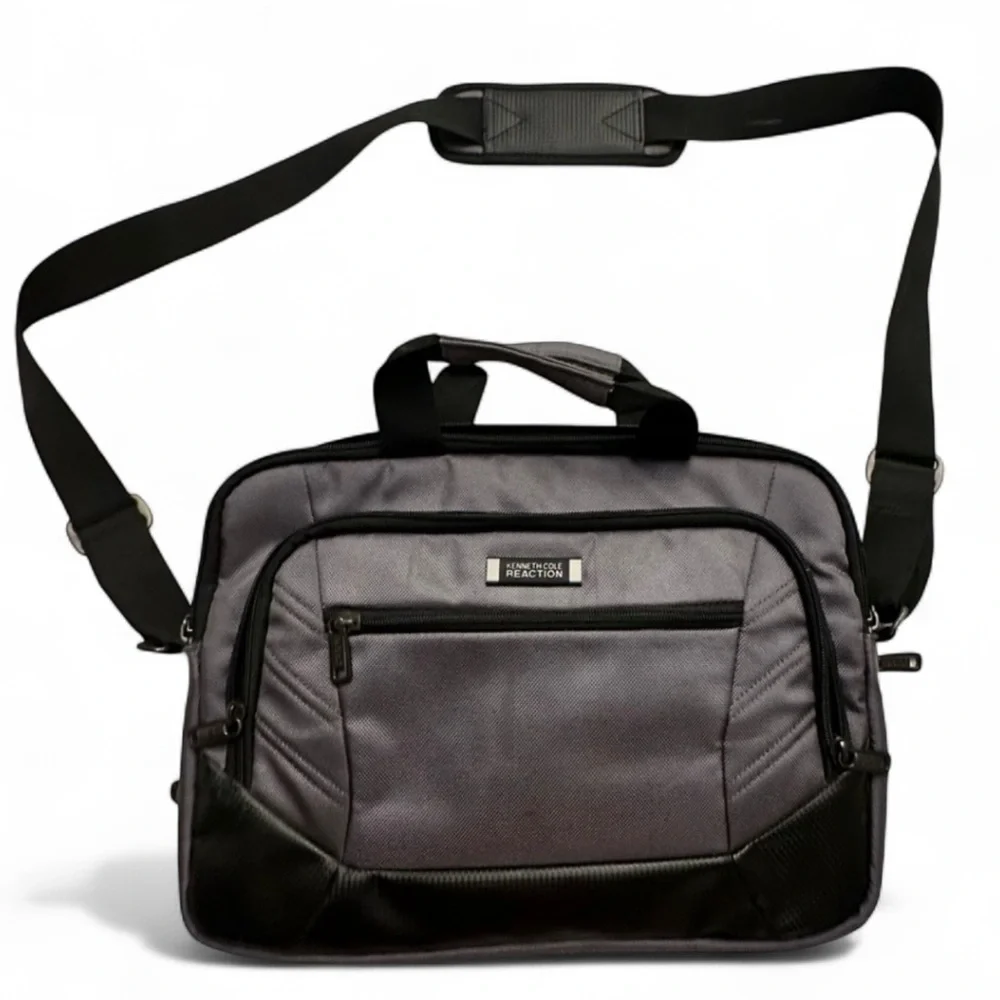 Kenneth Cole Messenger Bag- Gunmetal Gray
